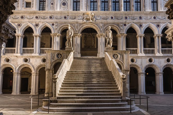 Bell Tower Priority Entry & Rialto Bridge Walking Tour of Venice - Scala Contarini del Bovolo: the staircase stop that teaches a lot