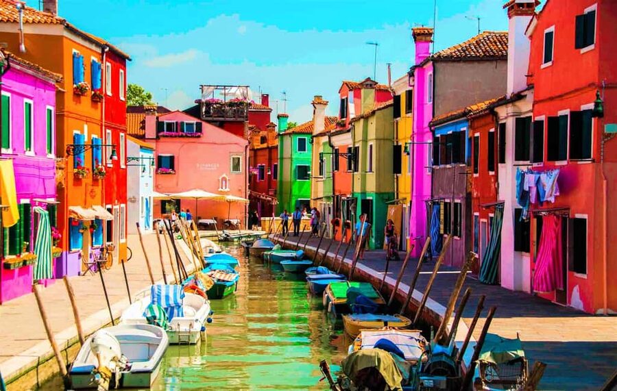 From Punta Sabbioni, Murano and Burano afternoon - Punta Sabbioni to Murano and Burano: the lagoon ride part