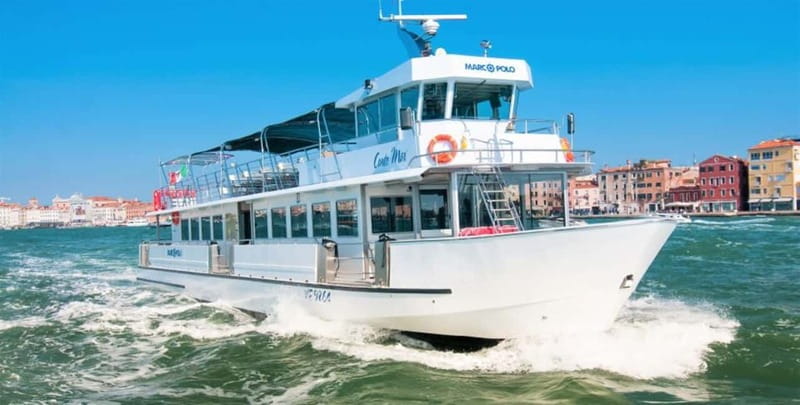 From Venice: Murano, Burano on the Boat with stops - Getting to the Boat: Riva degli Schiavoni + Gabrielli Hotel Deck