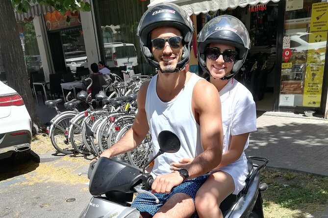 Full Day Venice Scooter Rental - Mose flood protection and an older, beautiful golf course view