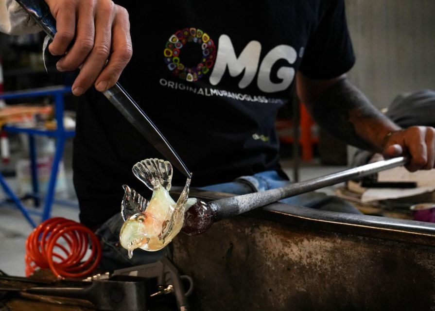 Glass Blowing Show Visit Murano Glass Factory & Showroom OMG - Inside the furnace: vase blowing plus the solid-glass horse