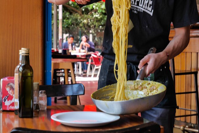 Make Pasta Carbonara from Scratch in a Jazz Club in Venice - Sip wine as you work (and plan around the alcohol rules)
