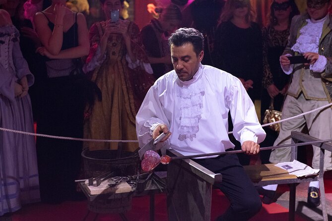 Murano Glass Blowing Demonstration - The Glass Cathedral - Drinks and the shop reality: enjoy, don’t get pressured