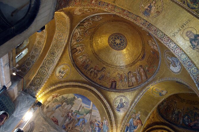 Private Doge's Palace & St Mark's Basilica After Hours Night Tour - St. Mark’s Basilica at night: golden mosaics with lights turned on