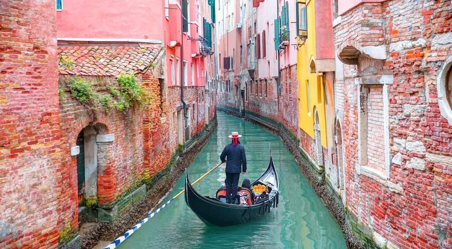Venice: Gondola Ride Along Grand Canal and Hidden Corners - Into the Quiet Back Canals: Flowers, Bridges, and La Fenice