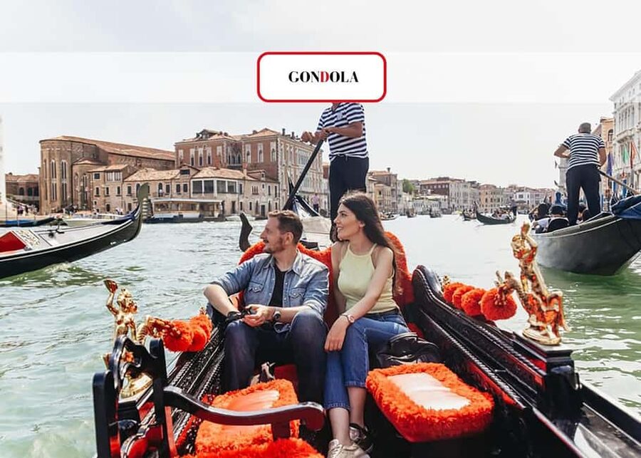 Venice: Grand Canal Gondola Ride with App Commentary - The view along the Grand Canal: La Fenice, Guggenheim Palace, and the Salute