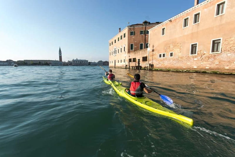 Venice: Guided Canal Kayak Tour at Day, Night, or Sunset - The lagoon stretch: that big-water feeling