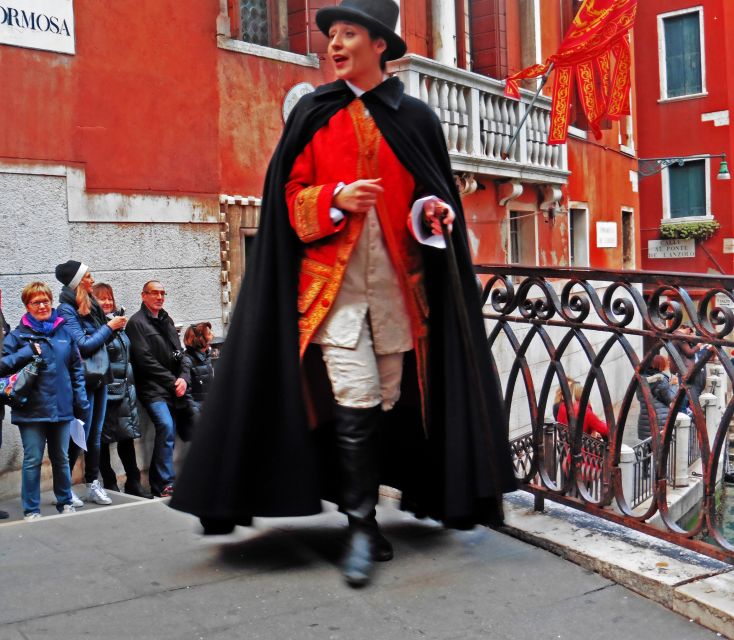 Venice:Theatrical Walking Carnival Show & Casanova's Secrets - Where You Meet Near Piazza San Marco and Museo Correr