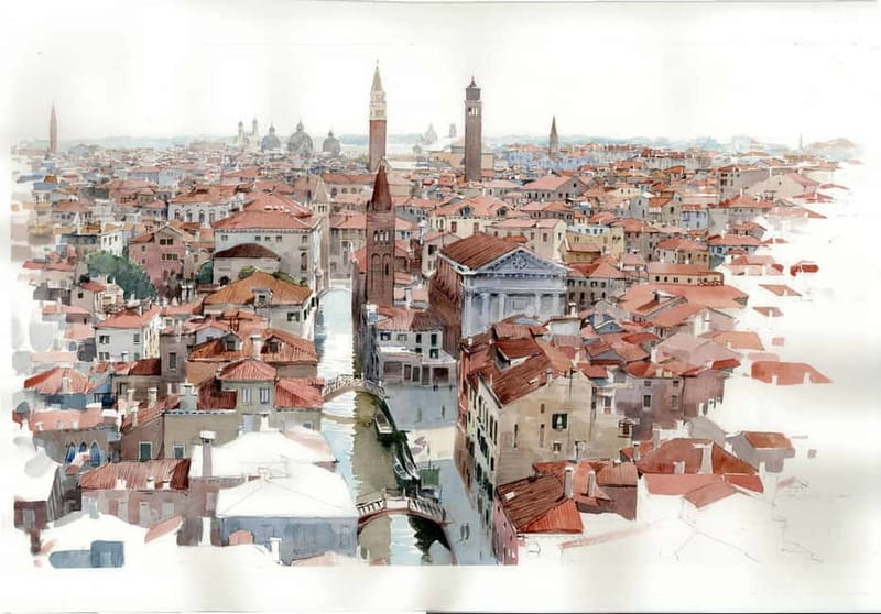 Venice: Watercolor Workshop with the Art Circle Artists - Outdoor vs Indoor Painting: What Happens When Weather Changes